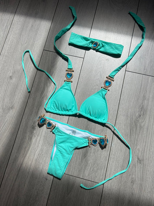 Aqua bikini bottoms