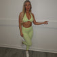 Lime Sculpt sports bra and leggings set