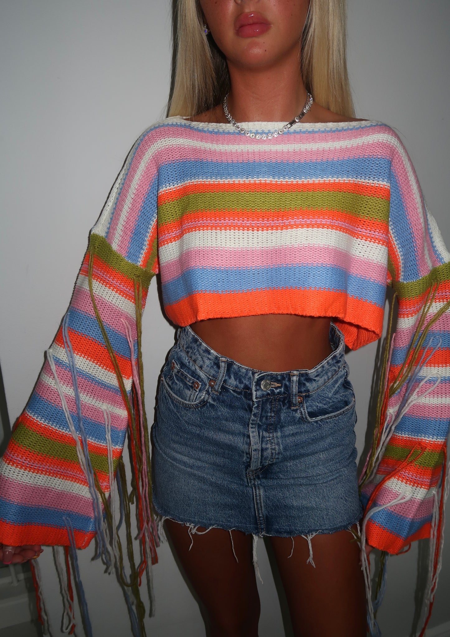 Crochet tassel jumper