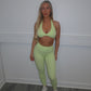 Lime Sculpt sports bra and leggings set