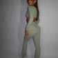 GYM GIRL ERA EXCLUSIVE Olive Sculpt flared trousers