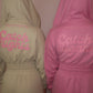 Catch Flights Pink zip up hoodie