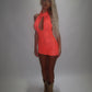 LIMITED EDITION HAND MADE AND DESIGNED IN HOUSE: ‘Belle’ Coral lace dress