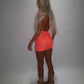 LIMITED EDITION HAND MADE AND DESIGNED IN HOUSE: ‘Belle’ Coral lace dress