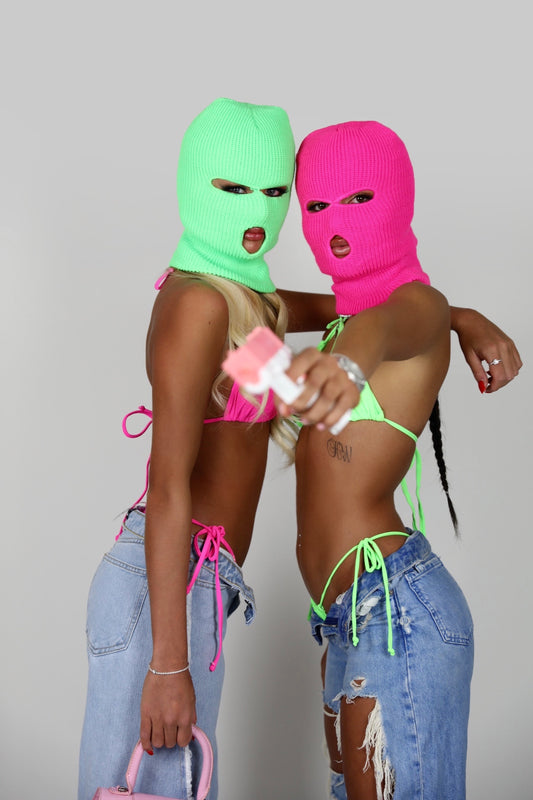 Pink balaclava