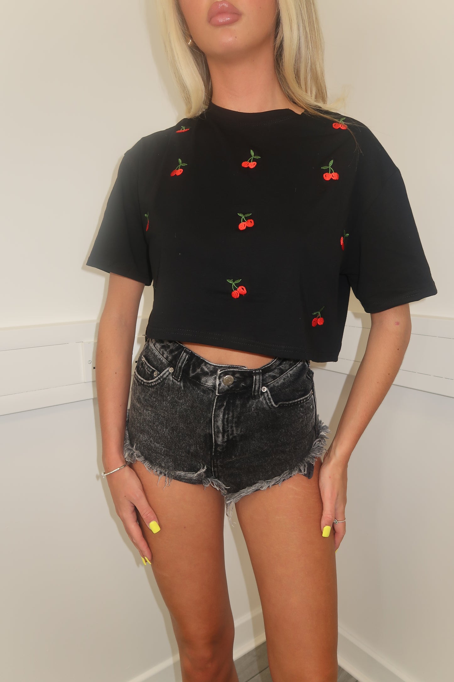 Cherry crop top