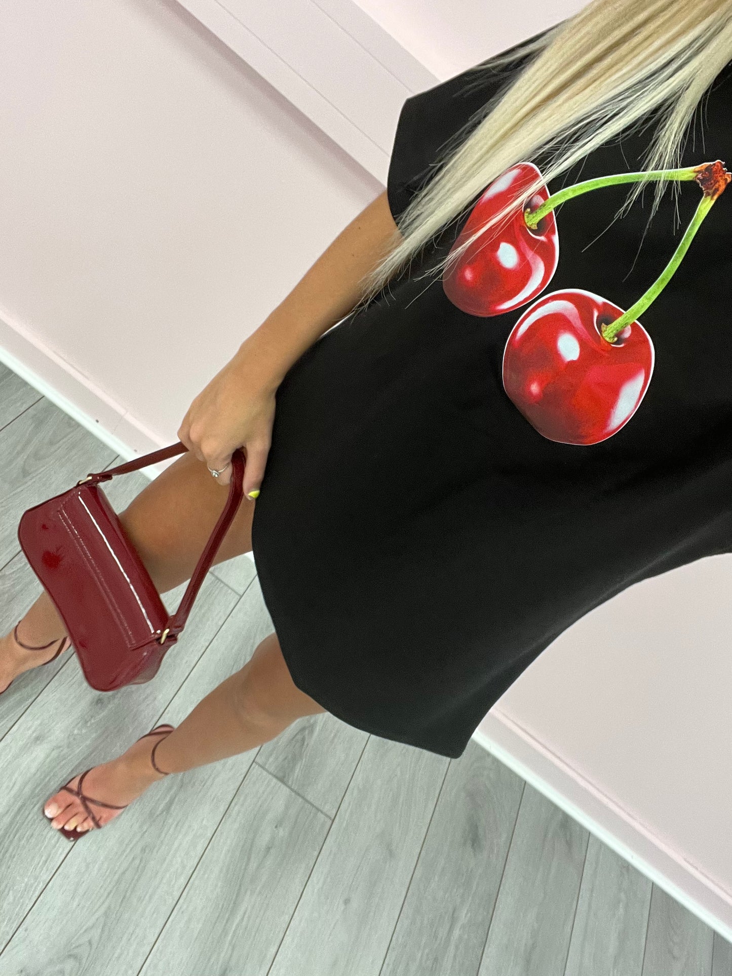 Cherry over sized T-shirt