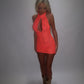 LIMITED EDITION HAND MADE AND DESIGNED IN HOUSE: ‘Belle’ Coral lace dress