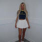 White puff skirt