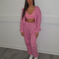 Catch Flights Pink joggers