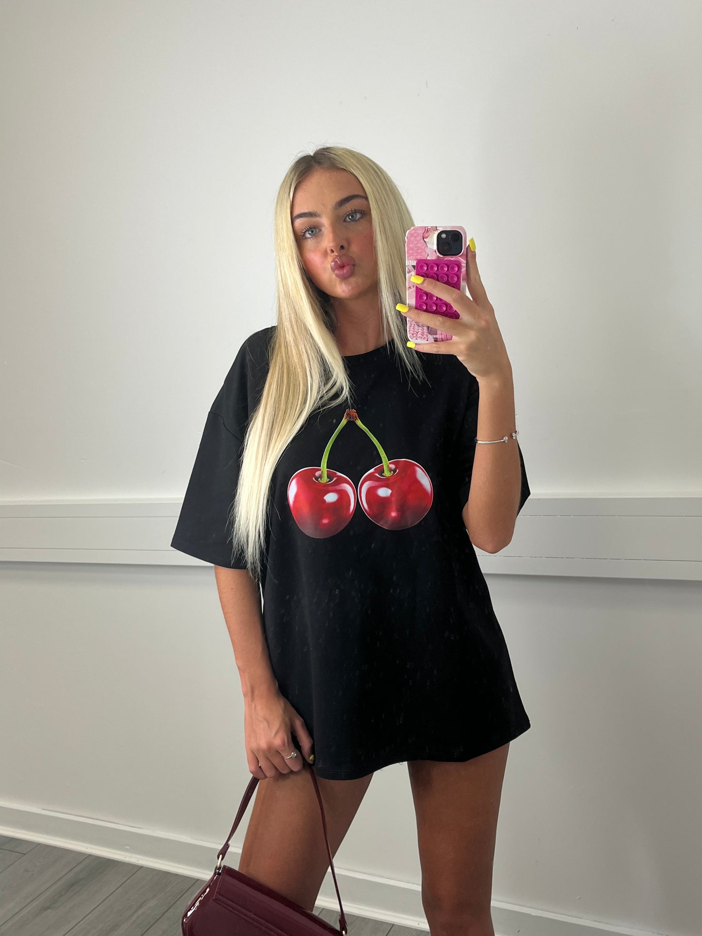 Cherry over sized T-shirt