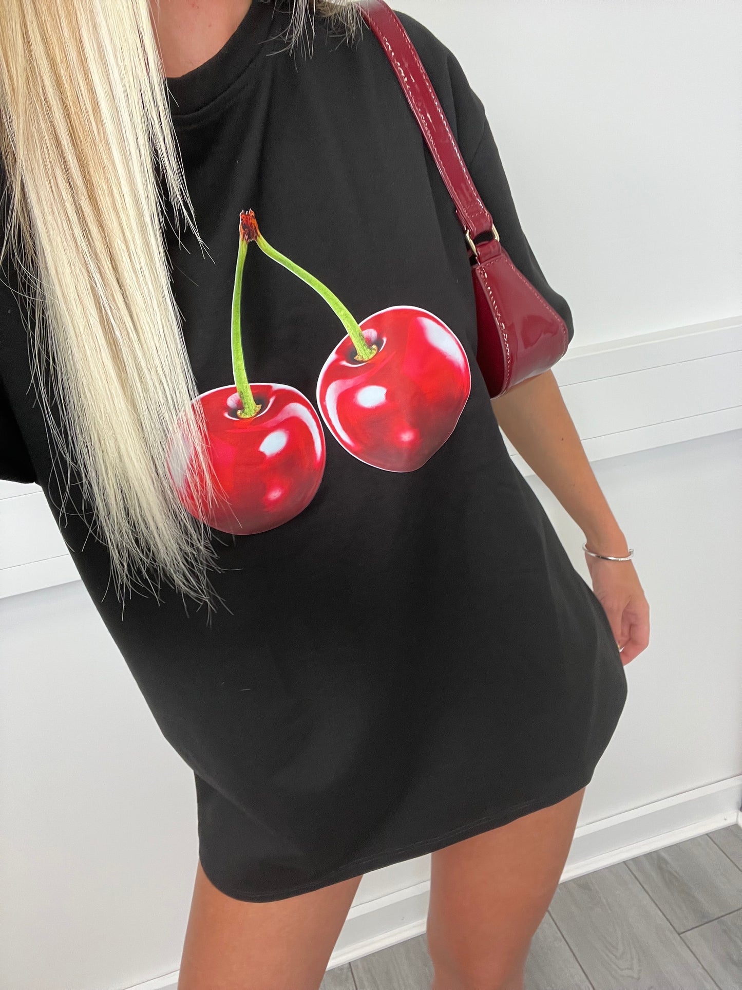 Cherry over sized T-shirt