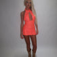 LIMITED EDITION HAND MADE AND DESIGNED IN HOUSE: ‘Belle’ Coral lace dress