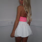 White puff skirt