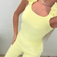 Lemon ruffle lounge wear set