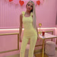 Lemon ruffle lounge wear set