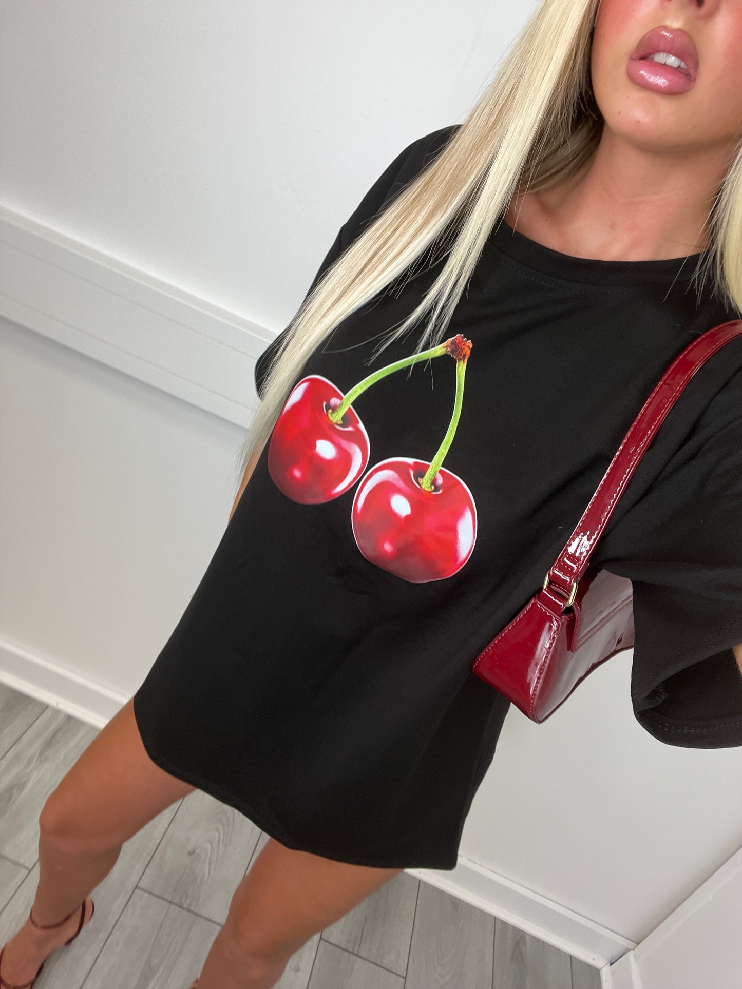 Cherry over sized T-shirt