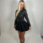 Long sleeve sequin bubble dress