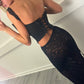 SAMPLE black lace corset co-ord