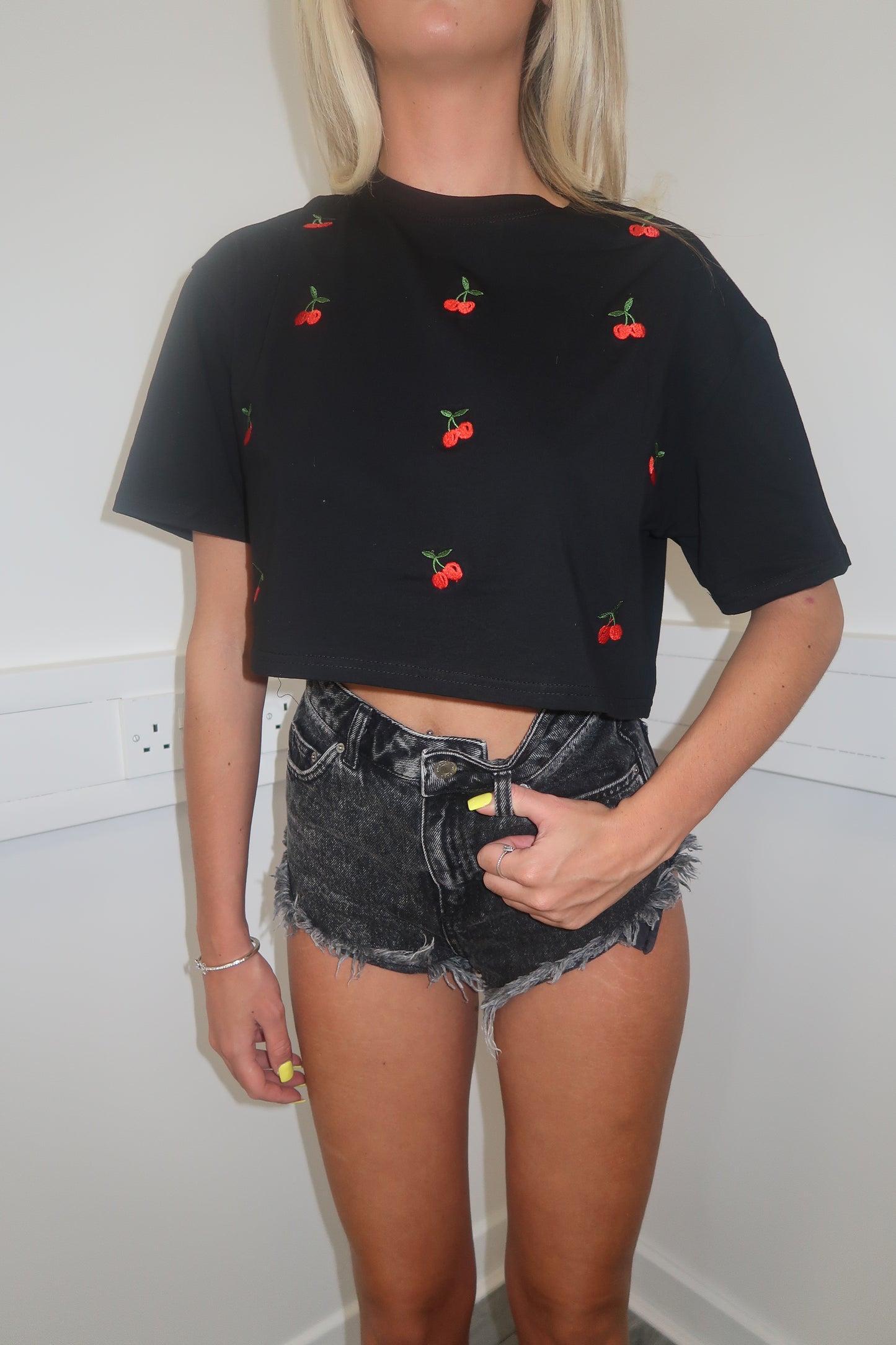 Cherry crop top