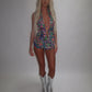 LIMITED EDITION HAND MADE AND DESIGNED IN HOUSE: ‘Exotic’ Top and shorts co-ord